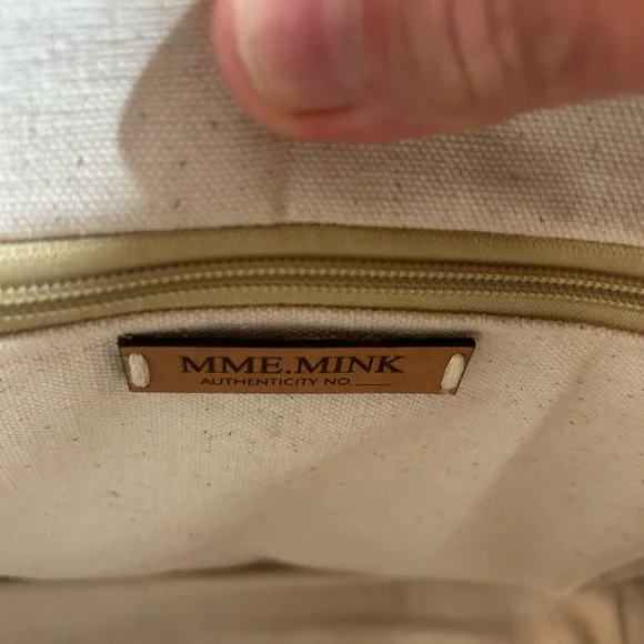 MME.MINK Mme Mink Lady Jane Bag with Moss Ribbon Handle MSRP: $475 Sale: $300 LN - Picture 7 of 13